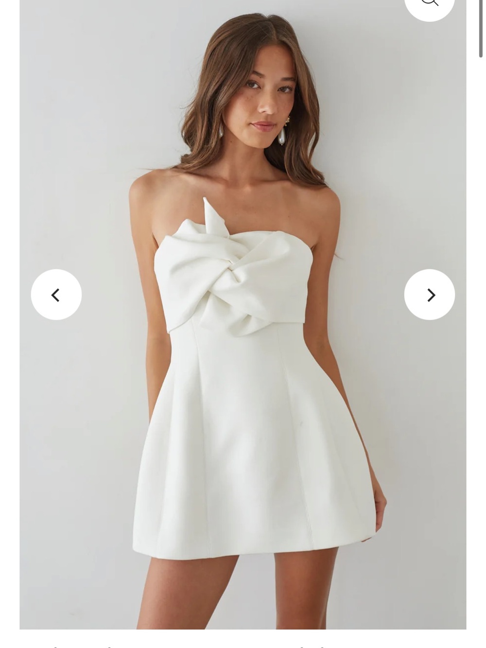 Alix Twist Front Bubble Mini Dress